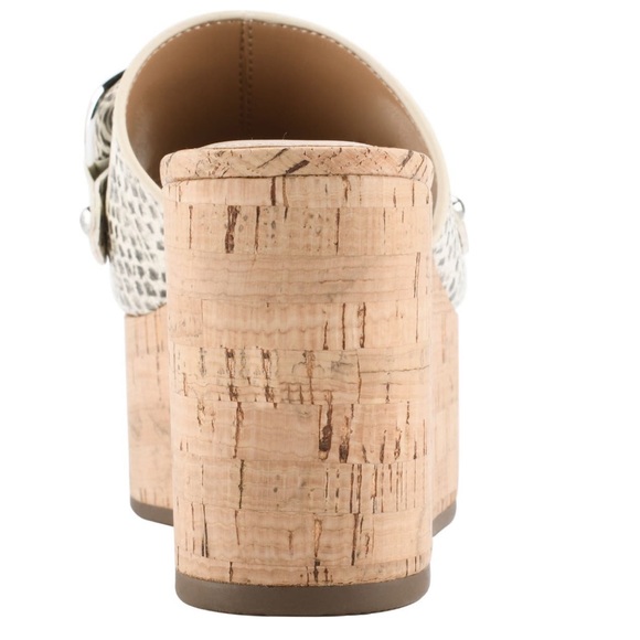 Marc Fisher LTD Vaneda platform slide leather  upper sandal - Picture 5 of 5